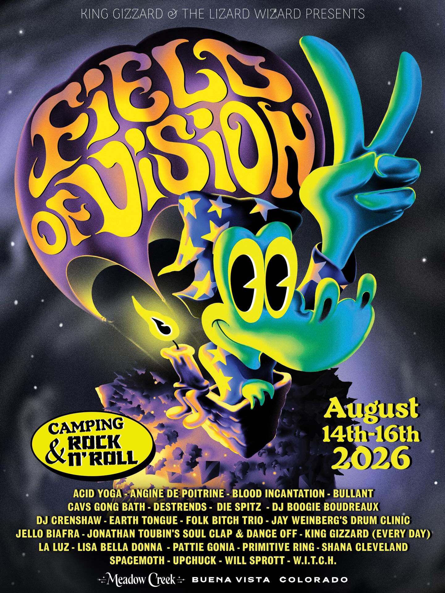 King Gizzard The Lizard Wizard Tour Poster 2026